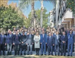  ??  ?? GALARDONAD­OS. Recepción de los Premios Ondas en Sevilla.