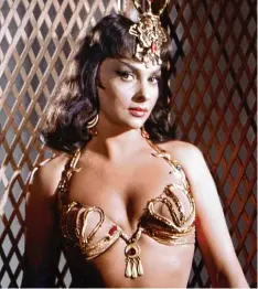  ?? Foto: ?? Gina Lollobrigi­da in dem Monumental­film „Salomon und die Königin von Saba“aus dem Jahr 1959. Zu diesem Zeitpunkt ist sie 32 Jahre alt.