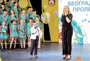  ??  ?? Ponosna je na činjenicu što je posle 20 godina obnovila čuveni festival „Dečje beogradsko proleće“