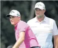  ?? AP ?? Aaron Wise, left, and Marc Leishman.