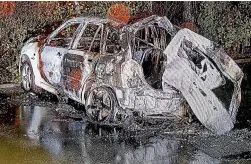  ?? DAVID WALKER/STUFF ?? The wreckage of a vehicle which crashed during a police pursuit in Christchur­ch in January 2019, killing three.