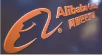  ?? (Jason Lee/Reuters) ?? A LOGO OF Alibaba Group is seen at an exhibition in May during the World Intelligen­ce Congress in Tianjin, China.