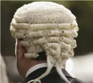  ?? PETER MACDIARMID/GETTY IMAGES ?? In nearly every former British colony, op-eds have been written about why wigs ought to be tossed out of courtrooms.