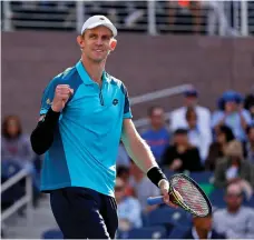  ?? AP ?? At 31, Kevin Anderson says many on the upper side of 30 in age like him have started to push the envelope on playing on