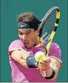  ?? SEBASTIEN NOGIER / EFE ?? Rafael Nadal, ayer