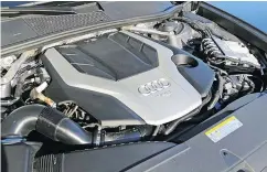  ??  ?? Under the hood lurks a 3.0L turbocharg­ed V6 engine.