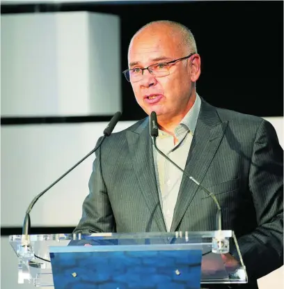  ?? ?? Jorge García Díaz en su discurso tras recibir el premio