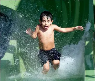  ??  ?? MAKING A SPLASH... Water rides are a source of fun and promote an active lifestyle among kids.