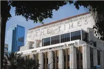  ?? ANDREW CULLEN / NEW YORK TIMES ?? The Los Angeles Times purchase brings the newspaper under local ownership for the first time in 18 years.