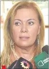  ??  ?? Miriam Areco, abogada. Negó su vinculació­n con Óscar González Daher.