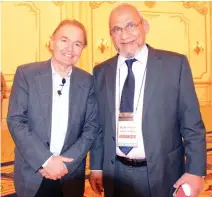  ??  ?? Dr. John Gray, author of the best-selling book “Men are from Mars and Women are from Venus,” with Dr. Mohammed M. Mahmoud, Madinah Institute for Leadership and Entreprene­urship (MILE) executive director, at the workshop in Jeddah on Thursday. (AN photo...