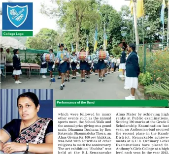St Anthony S Girls Kandy Provides Daughters To Strengthen The Nation Pressreader