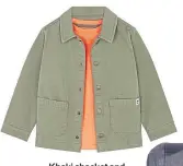  ?? ?? Khaki shacket and tee, £12, F&F.