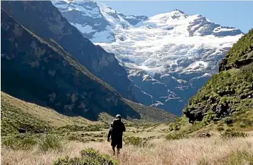  ??  ?? Ryan Purvis’ latest video features his solo trip tramping Earnslaw Burn.