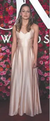  ?? CITIZEN NEWS SERVICE PHOTO BY EVAN AGOSTINI ?? Melissa Benoist arrives at the 72nd annual Tony Awards in New York on June 10. The actress, who stars on the CW series, Supergirl, will play legendary songwriter Carole King on Broadway.