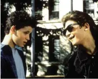  ??  ?? LEFT: Corey Haim and Corey Feldman in 1988 film ‘License To Drive’