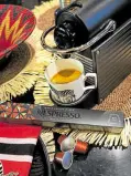  ??  ?? Nespresso Cape Town Envivo Lungo and cup from Karlex Home