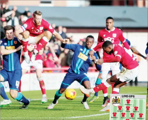  ?? PICTURES: Action Images ?? A-OK: Bristol City’s Kieran Agard opens the scoring