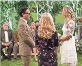  ?? The Big Bang Theory. ?? Leonard (Johnny Galecki) and Penny (Kaley Cuoco) exchange vows before friends and family in the Season 10 premiere of