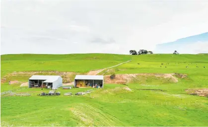  ??  ?? The 108.4ha farm at 1025 Aorangi Road offers a good standard of farm improvemen­ts.