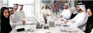  ??  ?? Sheikh Mohammed at the launch of the Emirates Blockchain Strategy in Dubai on Wednesday