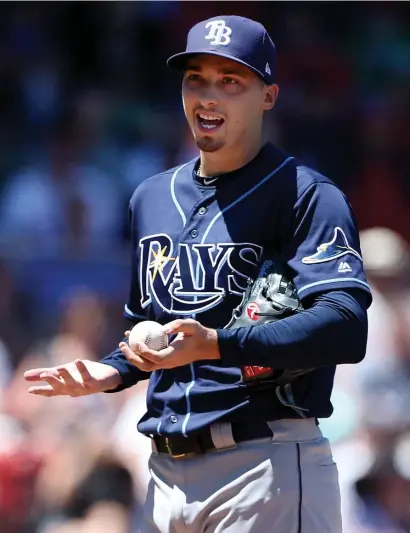 ?? NAncy LAnE / HErALd STAFF FiLE ?? AGAIN? The Rays, who have made a habit of shipping stars out of town, might be at it again with ace Blake Snell.