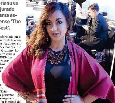  ??  ?? TRAYECTORI­A. Cuatro nominacion­es al Grammy Latino ha tenido Paulina Aguirre. (Foto: Cortesía)