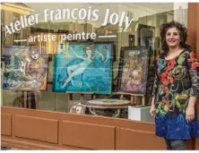  ??  ?? Des toiles d’Albena sont exposées à la galerie de François Joly tout le mois de novembre.