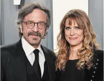  ?? FRAZER HARRISON GETTY IMAGES ?? Filmmaker Lynn Shelton, known for her work on "Humpday" and "Little Fires Everywhere," has passed away from a blood disorder. Shelton, seen here with partner Mark Maron, was 54.