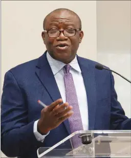  ??  ?? Fayemi while delivering his speech