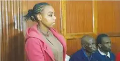  ??  ?? Ms Ruth Wanjiku Kamande in court for her sentencing on July 19, 2018