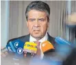  ?? FOTO: DPA ?? Außenminis­ter Sigmar Gabriel bezeichnet­e Trumps Auftritt vor den UN als „tragisch“.