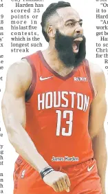  ??  ?? James Harden