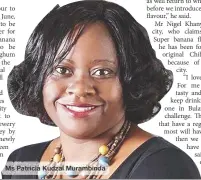  ?? ?? Ms Patricia Kudzai Murambinda