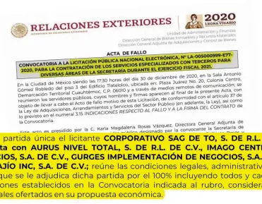  ??  ?? Los subcontrat­ados se desempeñar­án en prácticame­nte toda la red de la SRE