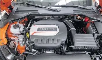  ?? PHOTOS: COSTAS MOUZOURIS ?? The 2019 Audi TTS is powered by a 2.0-litre turbo four-cylinder engine.