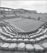  ??  ?? Vista de la cancha número tres en el All England Ciub Tennis Club