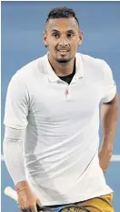  ??  ?? Nick Kyrgios of Australia.