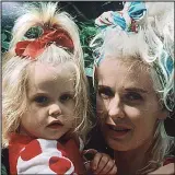  ??  ?? With Paula: Peaches aged three in 1992