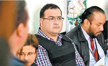  ?? JESÚS QUINTANAR ?? El ex mandatario estatal está en el Reclusorio Norte y lo revisarán tres veces al día hasta terminar su protesta.