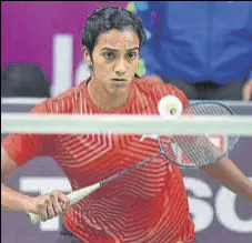  ?? PTI ?? PV Sindhu in action against Tai Tzu Ying in women's singles final.