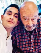  ??  ?? FAMILY RIFT: Mohamed Al Fayed in a rare picture with youngest son Omar