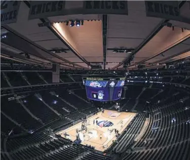  ?? GETTY ?? Madison Square Garden has been empty since abrupt end to Big East Tournament last week.