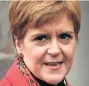  ??  ?? DEMAND Nicola Sturgeon