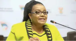  ?? | NTSWE MOKOENA | African News Agency (ANA) ?? EDNA Molewa, the Minister of Environmen­tal Affairs, died on Saturday.