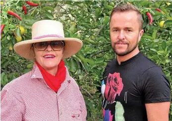  ??  ?? Lynne Seaton-Anderson and son Jason O’Connor get set for this weekend’s Murphys Creek Chilli Festival.