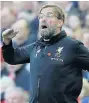  ??  ?? BUSINESS LIKE: Klopp