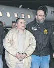  ?? FOTO: AGENCIA AP ?? Guzmán fue extraditad­o a los Estados Unidos en enero.