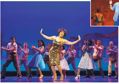  ??  ?? Judith Franklin as Martha Reeves, center, in a scene from “Motown: The Musical.”