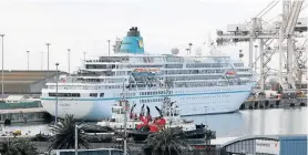  ?? Picture: FREDLIN ADRIAAN ?? SITTING PRETTY: The MS Amadea in the Port Elizabeth harbour at the weekend